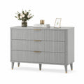 Kommode Grau MDF-Holz 90cm
