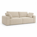 Beiges 3-Sitzer Sofa aus Cordstoff